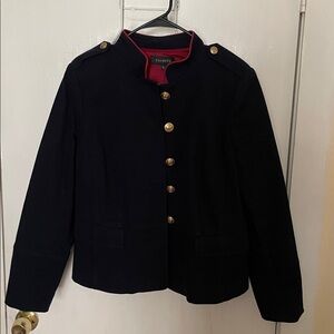 Talbots Military Blue Classic Preppy Blazer